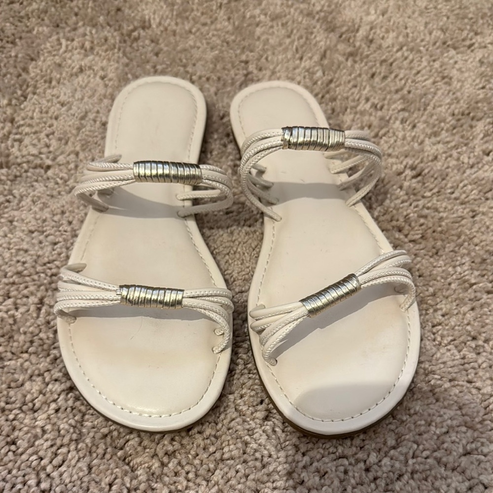 Elegant White Women's Sandals